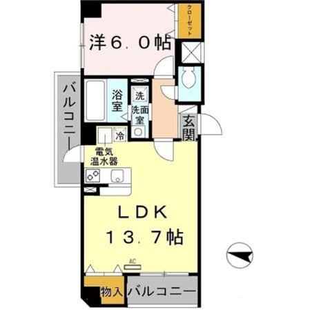 イーストキューブの物件間取画像